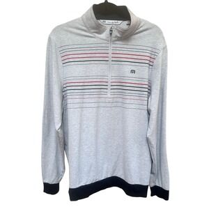 Travis Mathew Mens Golf Quarter Zip Pullover with New Haven country clublogo SZL